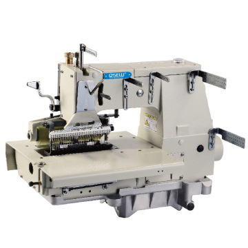 QS-1433PS 25 Needle 33 needle machine with shirring stitch looper elastic thread flat bed multi-needle industrial sewing Machine